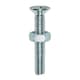 image 1 of Timco - Machine Screws - PZ - Countersunk & Hex Nuts - Zinc (Size M5 x 25 - 25 Pieces)