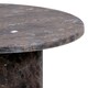 image 5 of Naxos Round Side Table In Marron Marble