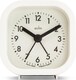 image 3 of Acctim Robyn Mini Bedside Alarm Clock | White | White