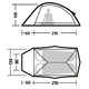 image 3 of Cloud Up BASE Series 2 Person Tent | Orange | Orange