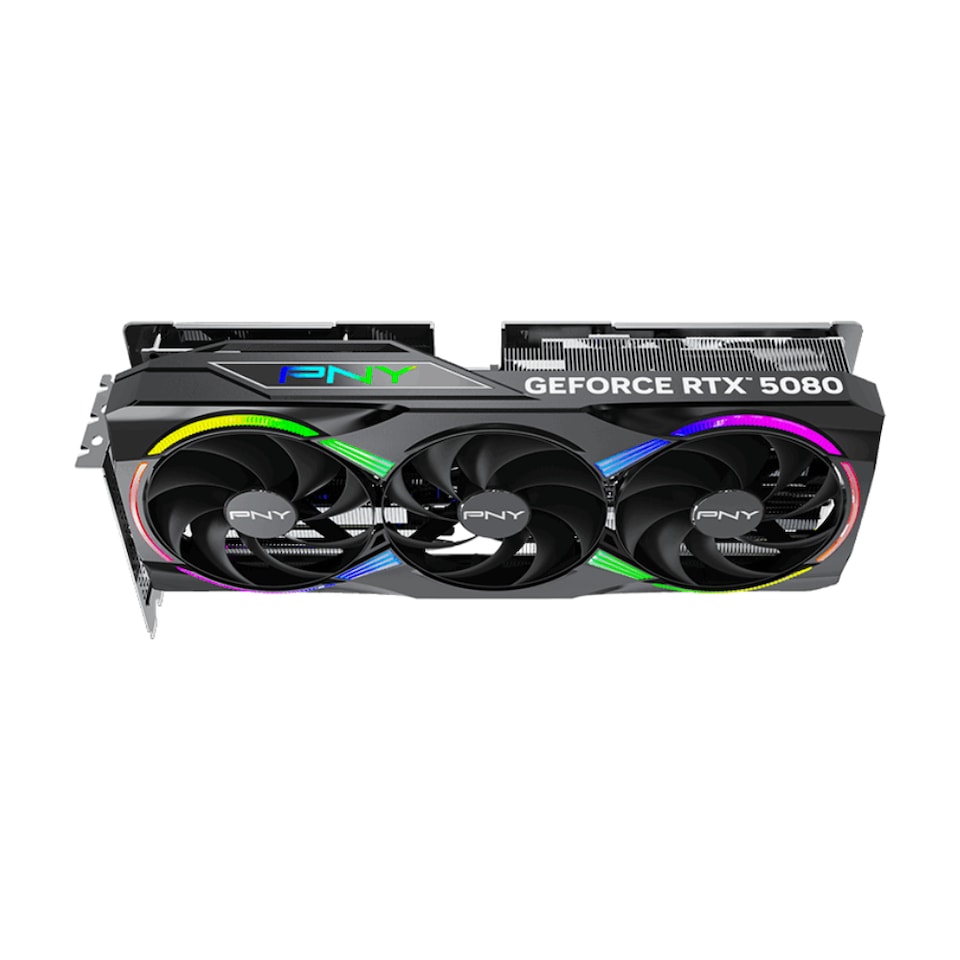image 1 of PNY GeForce RTX 5080 ARGB EPIC-X RGB Triple Fan Graphics Card-VCG508016TFXXPB1-O