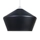 image 1 of ValueLights Otis Angled Metal Matte Black Ceiling Shade & Bulb