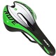 image 1 of AWE Adult Unisex MTB/Race Bike Green/Black/White Gel Saddle With Chromo Rails