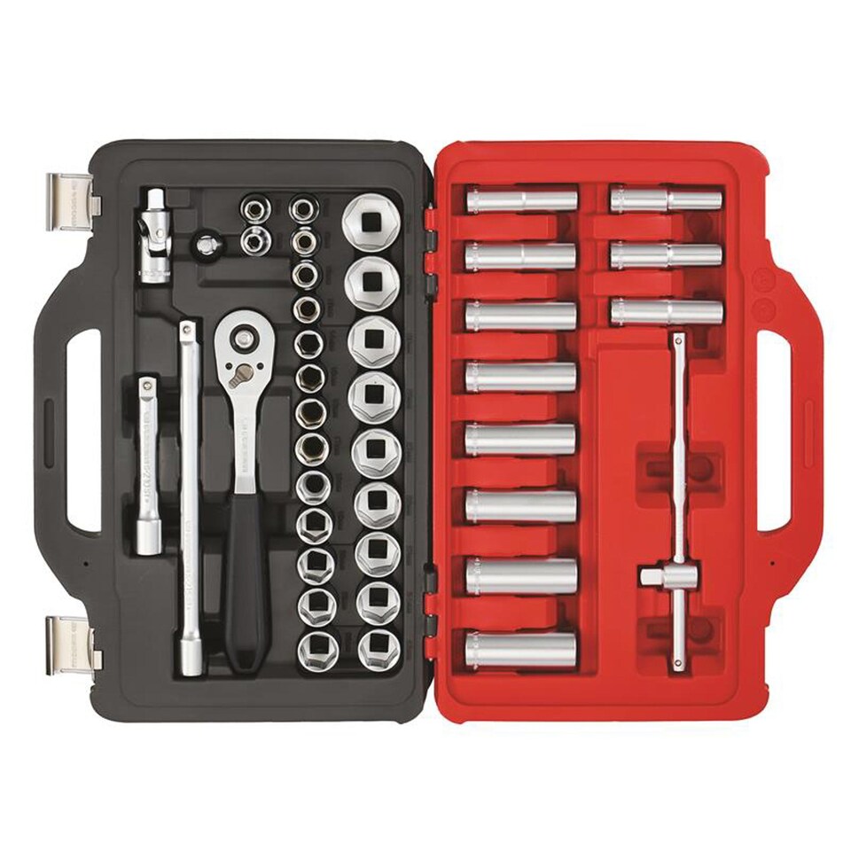 image 1 of Facom SL.151-EP41PB 41-piece 1/2in Drive Socket Set with Twin-Box Case