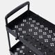 image 6 of OHS 3 Layer Home Shelving Storage Organiser Trolley Cart - Black Black