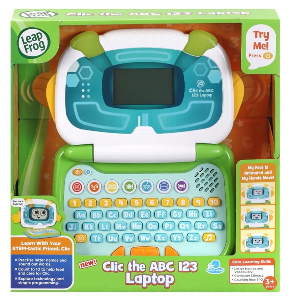 image 1 of Leap Frog Clic the ABC 123 Laptop