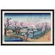 image 1 of Black Wooden Framed Hiroshige Mount Fuji Koganei Bridge Maxi Poster Framed Poster
