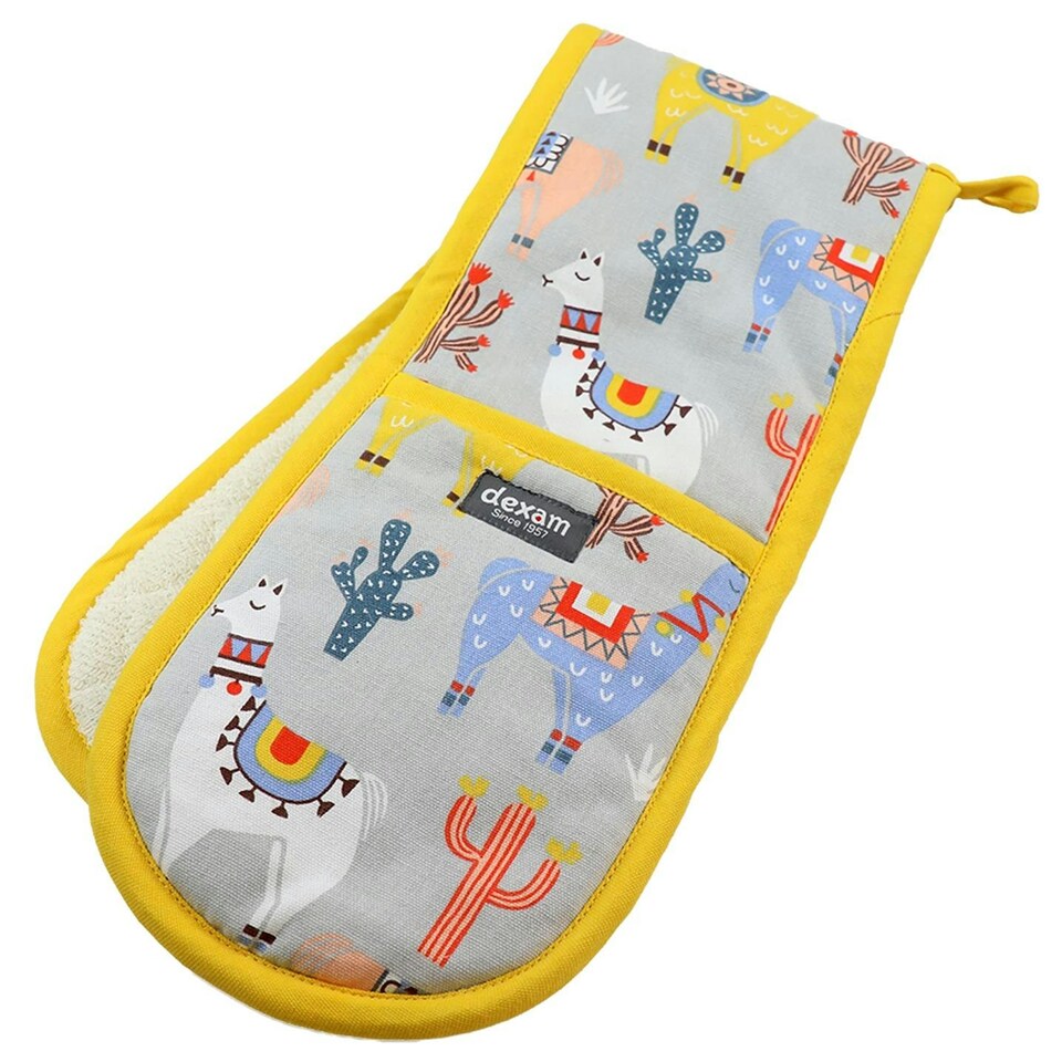 Dexam No Probllama Double Padding Oven Gloves Yellow