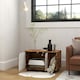 image 7 of PawHut Hidden Cat Litter Box Furniture w/ Sand Drain Pad - Rustic Brown