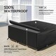 image 3 of Outsunny Large Garden Set Square Cover Outdoor Furniture Waterproof Resist Fade Black | Black