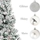 image 8 of 60mm/18Pcs Christmas Baubles Shatterproof Silver,Tree Decorations