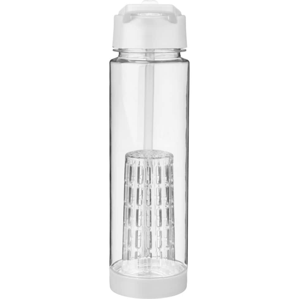 image 1 of Bullet Tutti Frutti Bottle With Infuser - Transparent/White - 25.9 x 7.1 cm