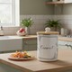 image 2 of Floral Border Compost Caddy - Metal 2L Decorative Kitchen Food Waste Bin