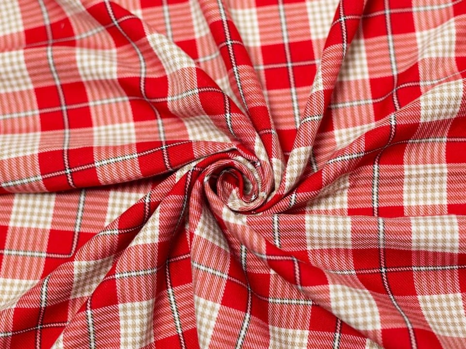 Minerva Core Range Red Polyester Viscose Suiting Fabric for Dressmaking, 145cm / 57" Wide - per metre