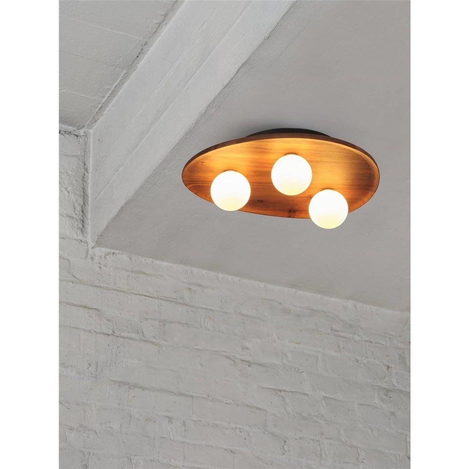 image 1 of Osram Decor Acacia Nest Ceiling Light 3XG9 Brown Max 3x5W LED Modern Indoor