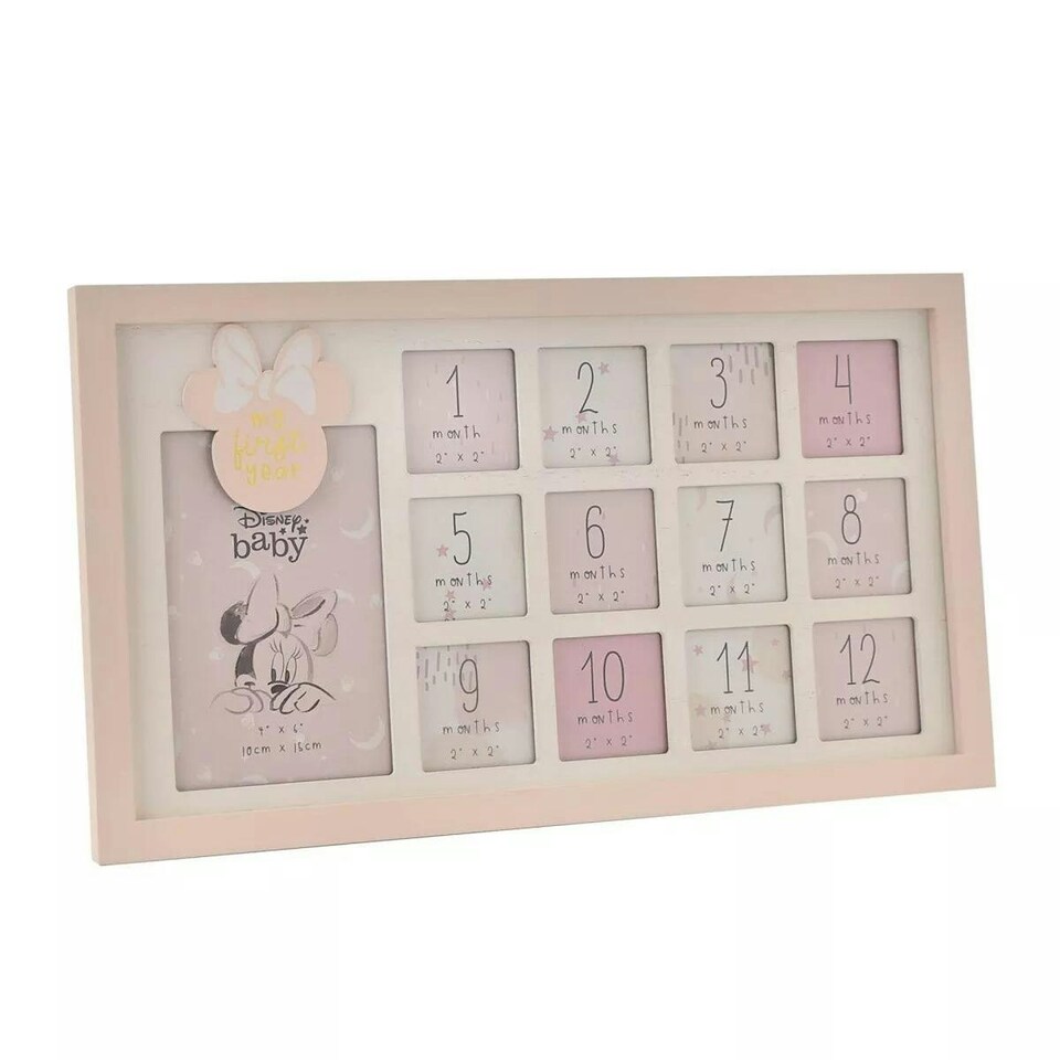 image 1 of Disney Minnie My First Year Multi Aperture Photo Frame Pink Pink | One Size