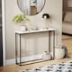 image 1 of Vida Designs Console Table With Metal Leg, White & Black | Black | White & Black