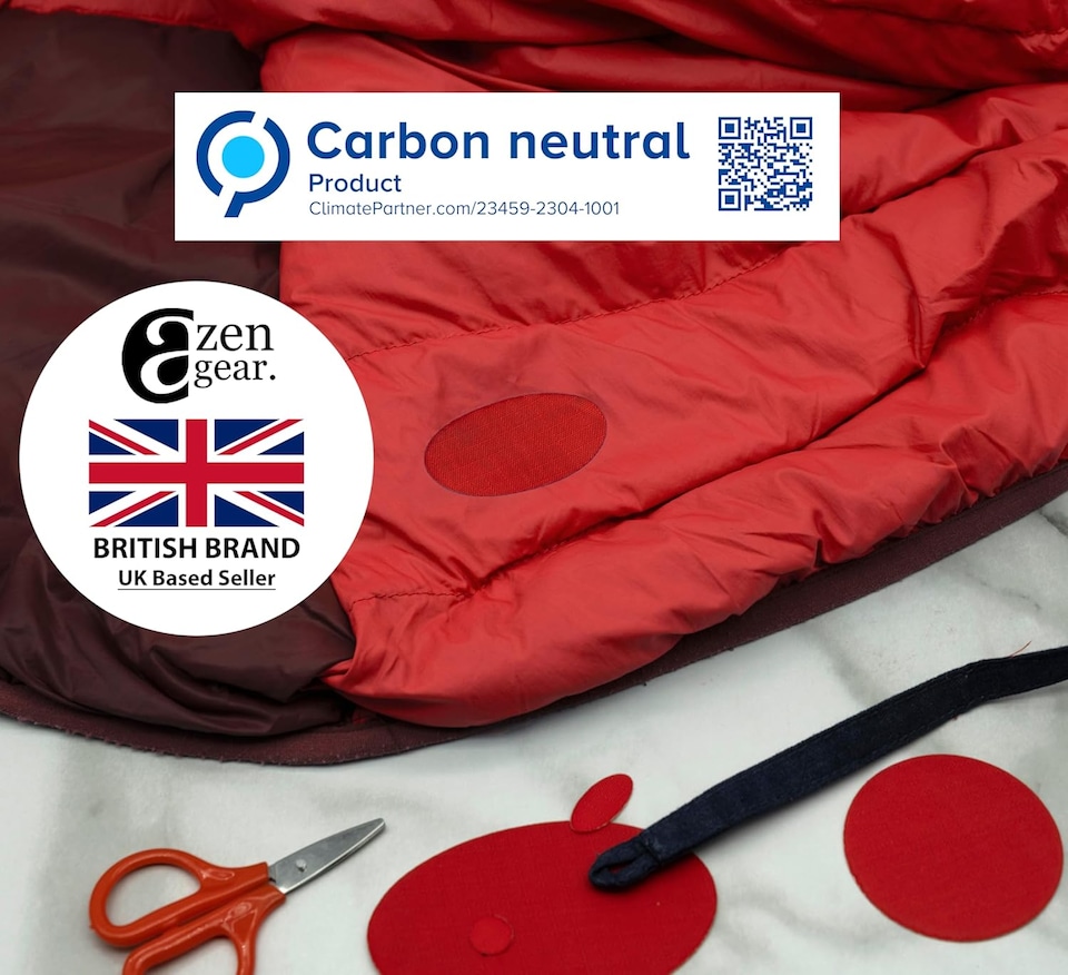 image 1 of aZengear Repair Patches for Jackets, Tent, Shoe, Gear - Waterproof, Self-Adhesive, Tear-Cold-Heat-Resistant (11 Pieces, Red)