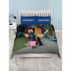 image 1 of Minecraft Reversible Duvet Cover Set - Blue/Green - Double Blue | Double