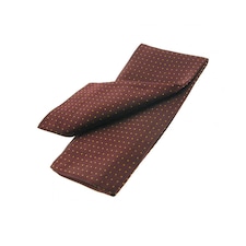 ShowQuest Untied Pin Spot Stock - Burgundy/Sunshine - One Size