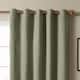 image 4 of Furn The Ultimate Blackout Textured Woven Eyelet Curtain Pair | Green | Sage | 1