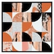 image 2 of Geometric circles in autumn colours (Picture Frame) White | L