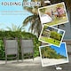 image 3 of Outsunny Folding Chairs Set, Breathable Mesh Fabric Seat, Dark Grey