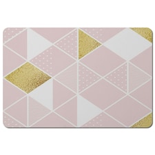 Pink & Gold Geometric (Placemat)
