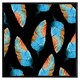 image 2 of Imprints boho feathers (Picutre Frame) Brown | XS