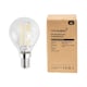 image 1 of ValueLights 4 Pack Filament E14 Clear Glass Golfball Light Bulbs | Clear