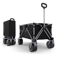 Kinderkraft ROLLSTER Foldable Touring Wagon | Black | Mystic Black