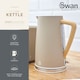 image 2 of Swan Nordic Oatmeal 1.7L 3KW Kettle, 2 Slice Toaster, Breadbin and Canisters Kitchen Set