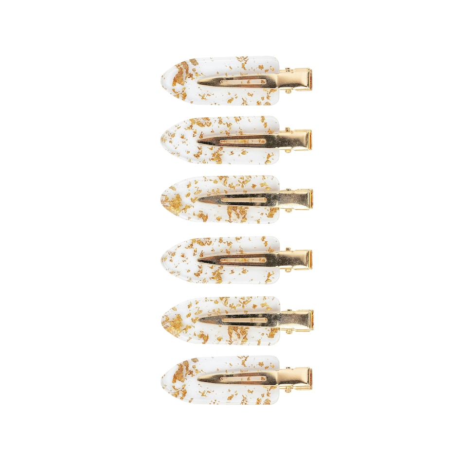 image 1 of Brushworks Gold Flake No Crease Clips