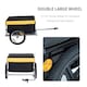 image 4 of New Bicycle Bike Cargo Wagon Trailer Cart Carrier Shopping Yellow and Black