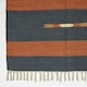 image 3 of Homescapes Lundi Orange and Blue Kilim Runner Cotton and Jute Rug - 80 x 180 cm