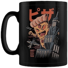 ILUSTRATA (THE PIZZA KONG) BLACK POD MUG - Coffee Mugs N/A
