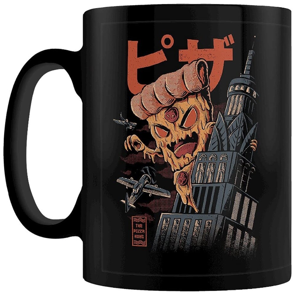 ILUSTRATA (THE PIZZA KONG) BLACK POD MUG - Coffee Mugs N/A