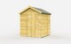 image 1 of 7 x 6 Feet Apex Shed - Single Door Without Windows - Wood - L187 x W214 x H217 cm | Brown