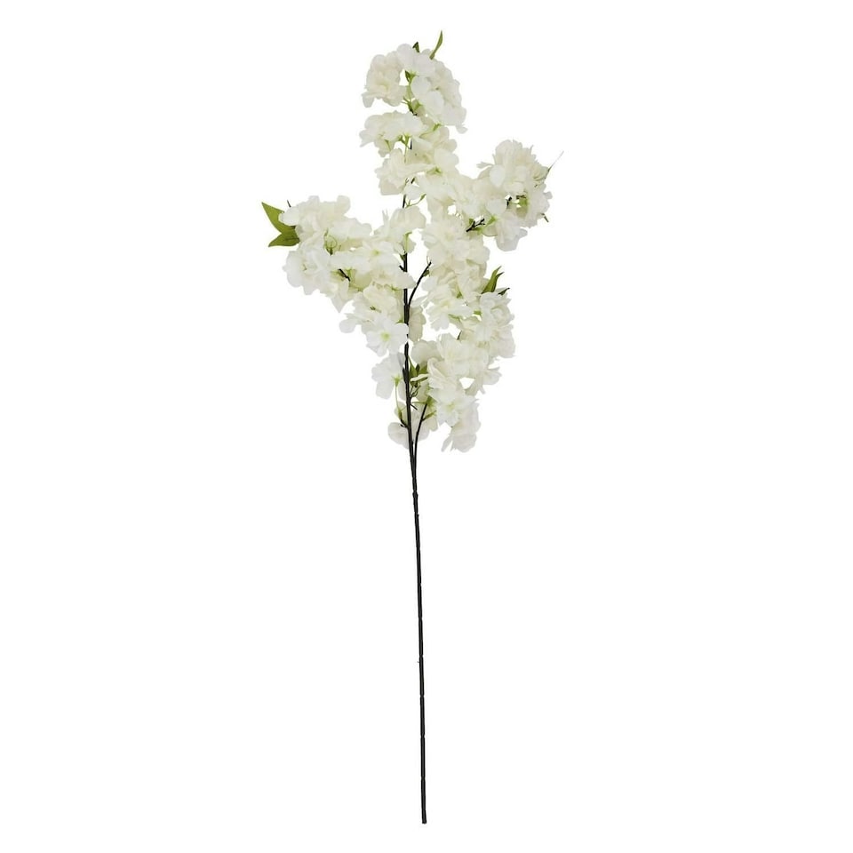 image 1 of Hill Interiors Cherry Blossom Artificial Flower - White - One Size