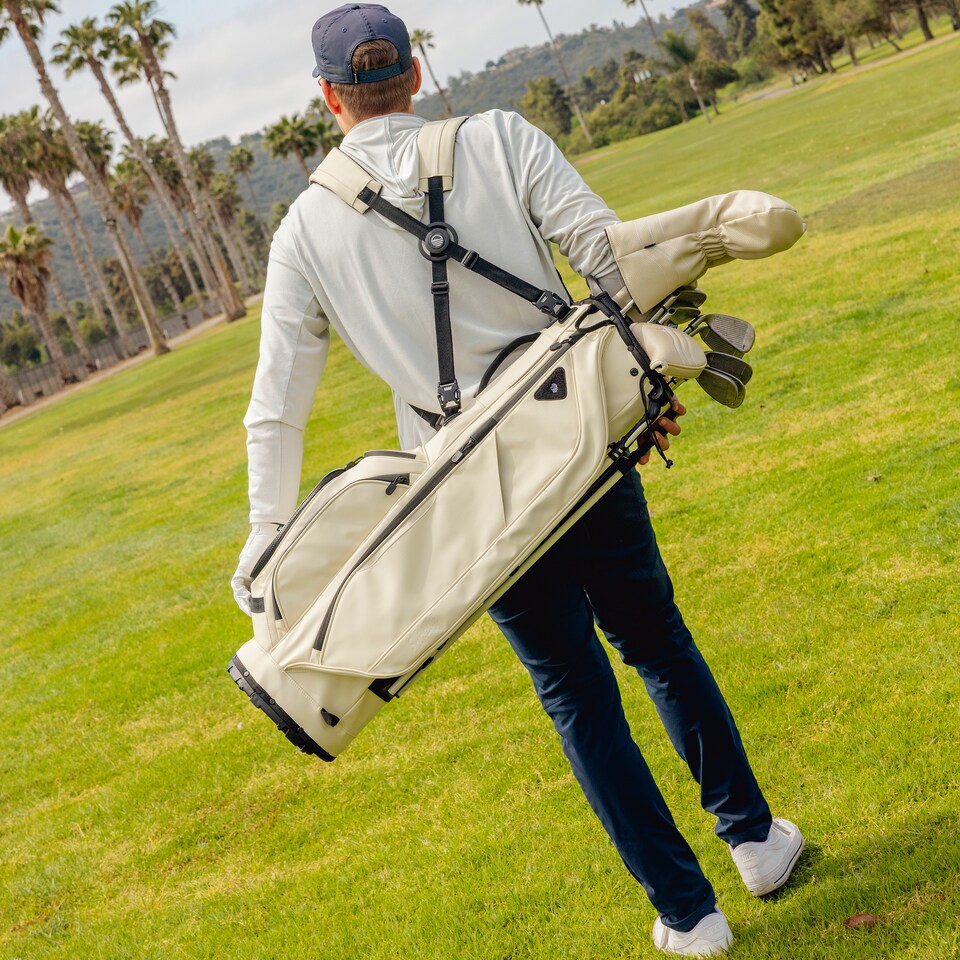 image 1 of Ryder S-Class Golf Bag - Cream