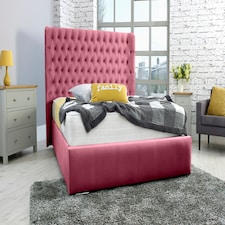 Terra Plush King Bed Frame - Maroon