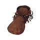 image 1 of Bristol Novelty Mens Hippie Leather Moccasins - Brown - 9-11 UK Brown | 11