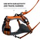 image 10 of HugglePets Activity & Travel Dog Harness Orange | L