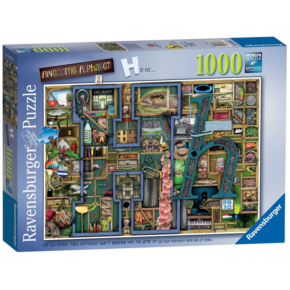 image 1 of Ravensburger Colin Thompson Awesome Alphabet No.6 H 1000 Piece Puzzle