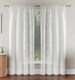 image 2 of Lima Gold Metallic Lurex Stripe Voile Panels - Pair 140 x 183cm (55x72") | Gold | Gold | 2