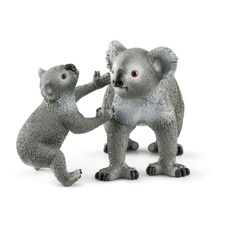 image 1 of SCHLEICH Wild Life Koala Mother and Baby Toy Figure Set