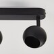 image 5 of CGC NIEVE Matt Black Triple Three Head GU10 Ceiling Surface Spot Light Round Head Black