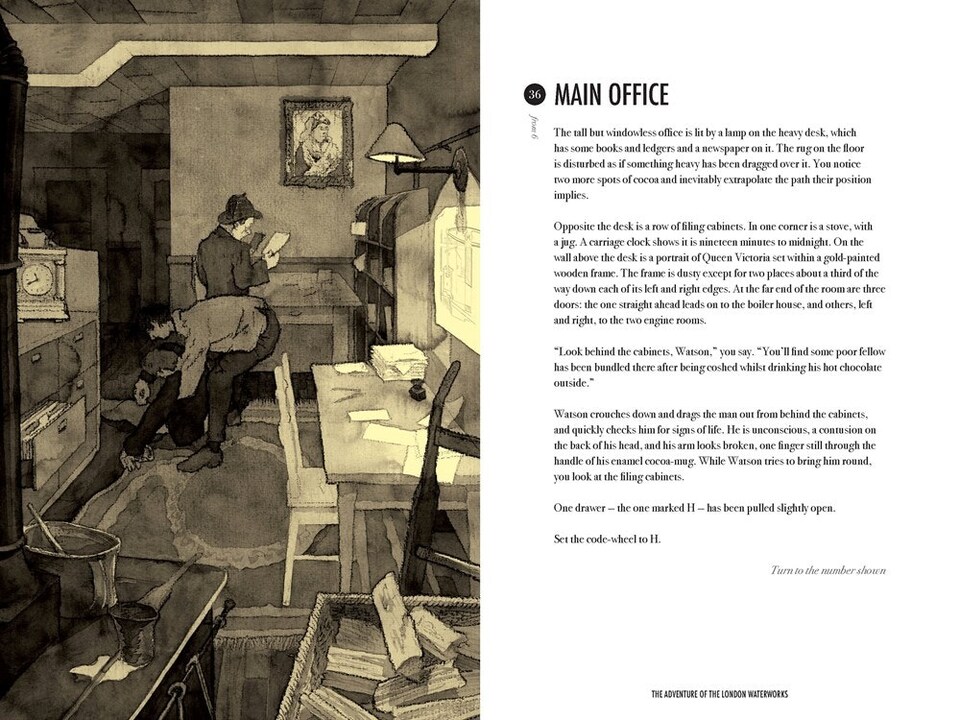 image 1 of Sherlock Holmes Escape Book London Waterworks