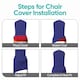 image 7 of Chair Cover Spandex Polyester Stretch Fabric Dining Slipcovers - 10pcs