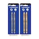 image 2 of Silver & Gold Markers Pens Bullet Tip 2 Pack Stationery Office Work Home